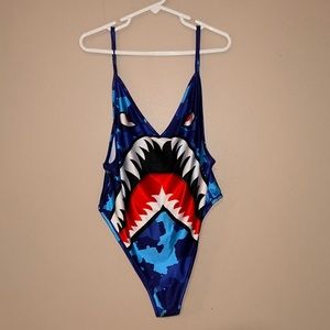 Ethika Camo Bomber Stretcht Bodysuit size Small comes with stickers